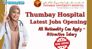 Thumbay Hospital Dubai Careers