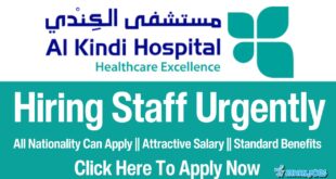 Al Kindi Specialised Hospital Careers