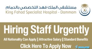 King Fahad Specialist Hospital Jobs